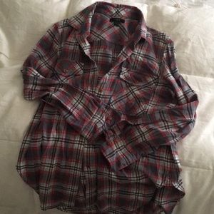 J. Crew Flannel button down size 6